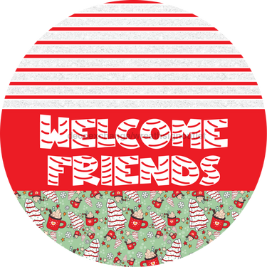Door Hanger, Christmas Sign, Mint Christmas Cake Sign, Welcome Sign, 18